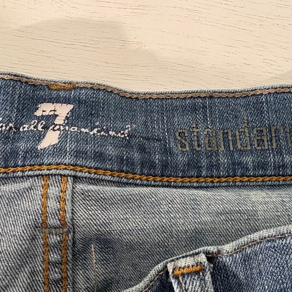 7 For All Mankind Light Blue Standard Jeans - Picture 2 of 8